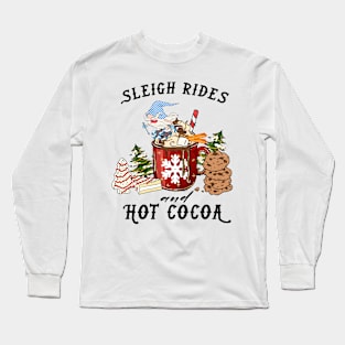 Retro Christmas Hot Cocoa Long Sleeve T-Shirt